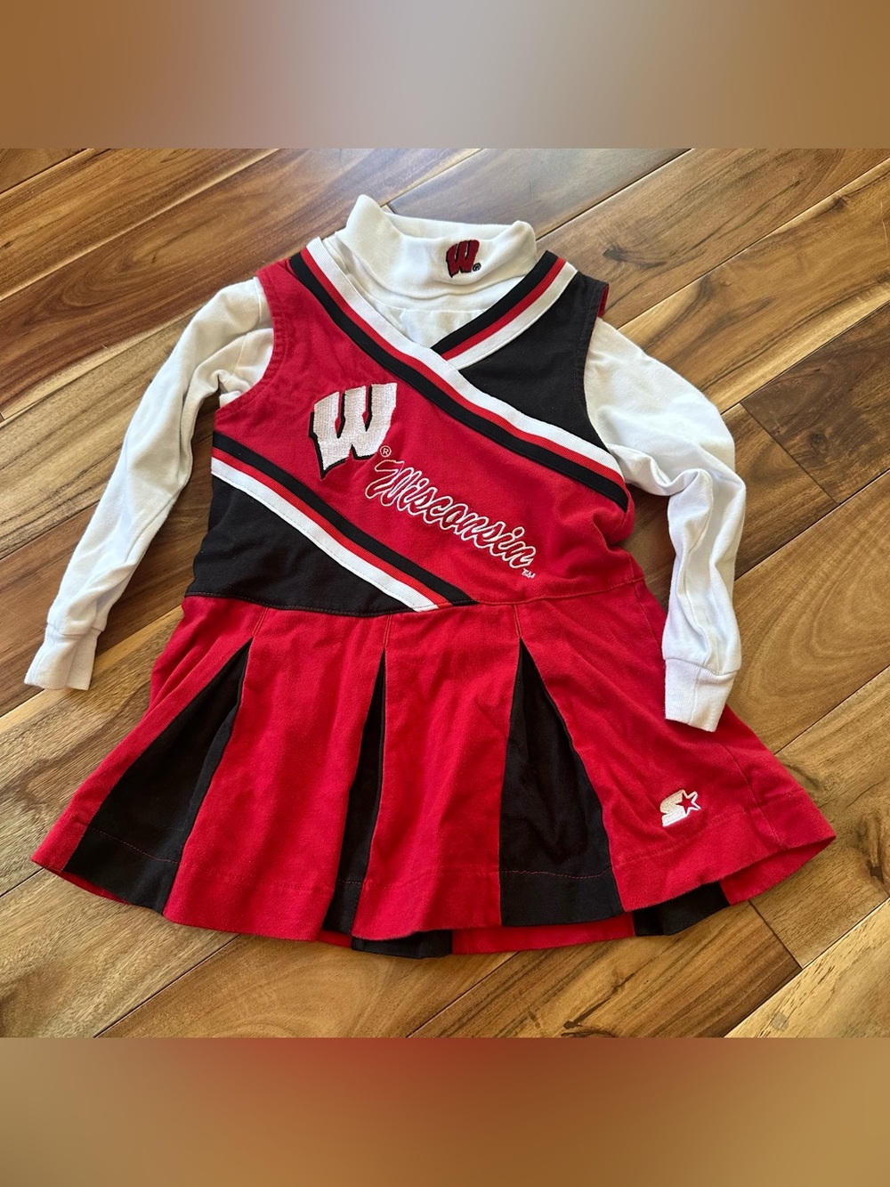 VINTAGE 90s Starter Wisconsin Badgers Cheerleader Set 3T